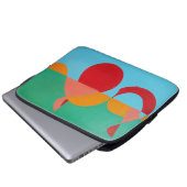 Modern Music Art Treble Clef Laptop Sleeve (Vorne Knopf)