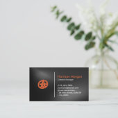 Modern Music Audio Bold Recording Sleek Visitenkarte (Stehend Vorderseite)