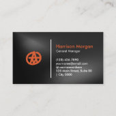 Modern Music Audio Bold Recording Sleek Visitenkarte (Vorderseite)