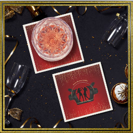 Modern Music Party Karaoke Birthday Paper Napkins Serviette