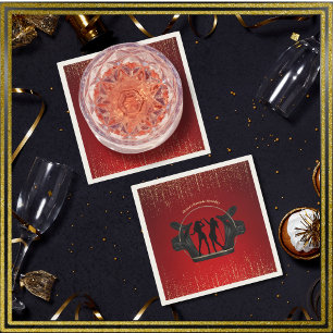 Modern Music Party Karaoke Birthday Paper Napkins Serviette