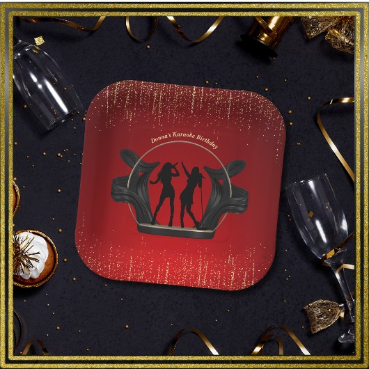 Modern Music Party Karaoke Birthday Paper Teller