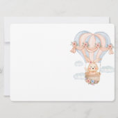 Modern Muslim Niedlich Girl Aqeeqah Einladungskart Einladung (Rückseite)