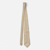 Modern Mustache Khaki Tan Pattern Neck Tie Krawatte (Rückseite)