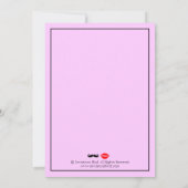Modern Mustache Lips Mr & Mrs Save the Date (Rückseite)