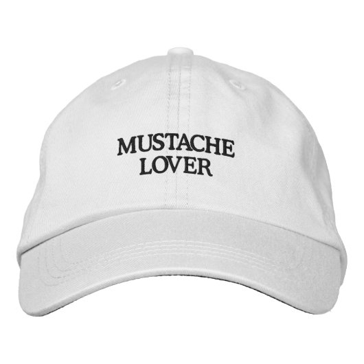 Modern Mustache Lover Taco Baseball Bestickte Baseballkappe (Vorderseite)