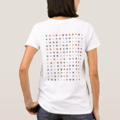 Modern-Muster für ein geometrisches Diamant Array T-Shirt (Rückseite)