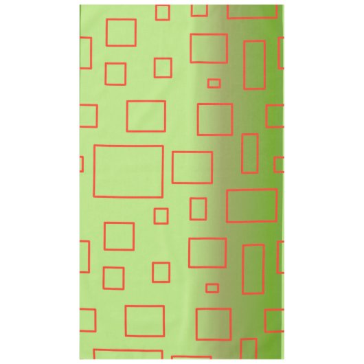 Modern Muster Green Geometric Tischdecke (Vorderseite)