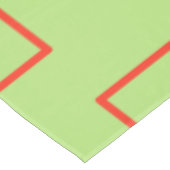 Modern Muster Green Geometric Tischdecke (Schrägansicht)