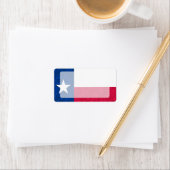 Modern Muster Texan Flag Adressaufkleber (Insitu)
