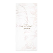 Modern Mute Mauve Palms Wellness-Center und Salon Werbekarte (Hinten)