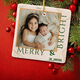 Modern mutig und hell 1 Foto Weihnachten Keramikornament