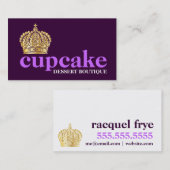 Modern mutiger Tiara 311 lila Visitenkarte (Vorne/Hinten)