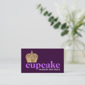 Modern mutiger Tiara 311 lila Visitenkarte (Stehend Vorderseite)