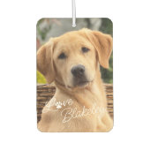 Modern My Best Friend Picture Liebe Paw Print Autolufterfrischer (Vorderseite)