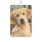 Modern My Best Friend Picture Liebe Paw Print Autolufterfrischer (Rückseite)