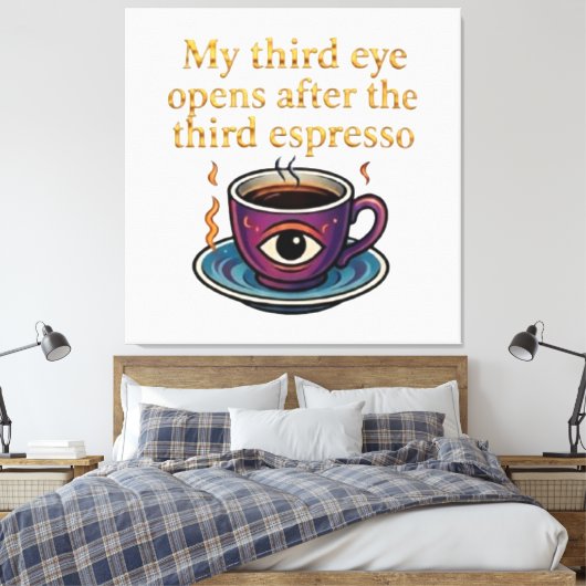Modern Mystic Coffee Art My third eye collection Leinwanddruck (Insitu (Schlafzimmer))
