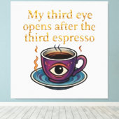 Modern Mystic Coffee Art My third eye collection Leinwanddruck (Insitu (Holzboden))
