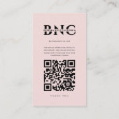 Modern Nail Artist Beauty Salon Pink Instagram Visitenkarte (Rückseite)