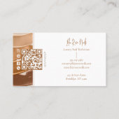 Modern Nail Manicurist Technician Photo Collage  Visitenkarte (Rückseite)