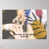 Modern Nail Salon Wall Print Poster (Vorne)