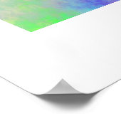 Modern Namaste Meditation Yoga Farbenfrohe Wasserf Poster (Ecke)