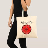 Modern Namaste Red Mandala Tragetasche (Vorderseite (Produkt))