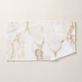 Modern Name Gold Look Marmor Muster Badhandtuch Set (Handtuch)