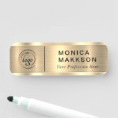 Modern Name, Logo und Titel Namensschild (Beispiel)