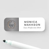 Modern Name, Logo und Titel Namensschild (Beispiel)