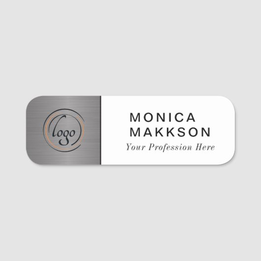 Modern Name, Logo und Titel Namensschild (Vorderseite)