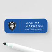 Modern Name, Logo und Titel Namensschild (Beispiel)