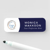 Modern Name, Logo und Titel Namensschild (Beispiel)