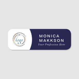 Modern Name, Logo und Titel Namensschild