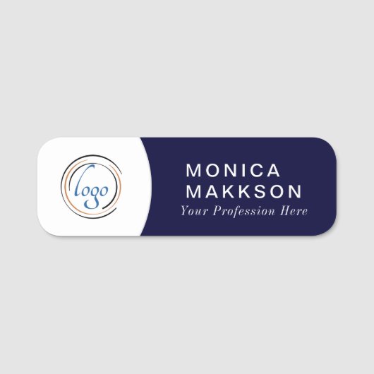 Modern Name, Logo und Titel Namensschild (Vorderseite)