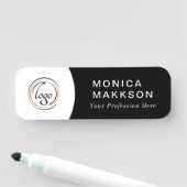 Modern Name, Logo und Titel Namensschild (Beispiel)