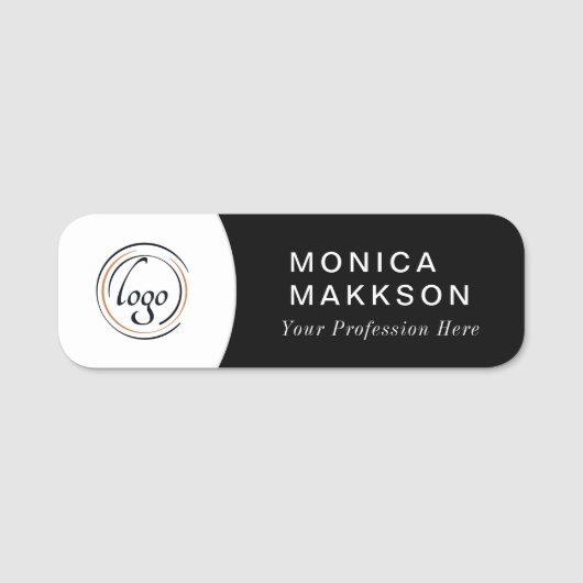 Modern Name, Logo und Titel Namensschild (Vorderseite)