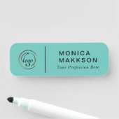 Modern Name, Logo und Titel Namensschild (Beispiel)