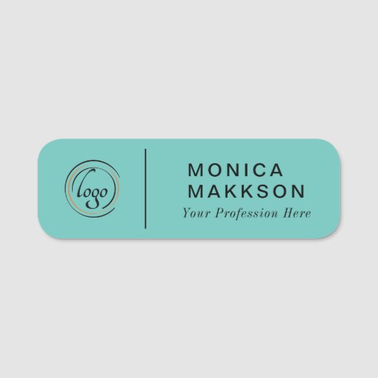 Modern Name, Logo und Titel Namensschild (Vorderseite)