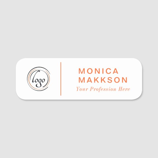 Modern Name, Logo und Titel Namensschild (Vorderseite)