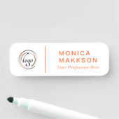 Modern Name, Logo und Titel Namensschild (Beispiel)