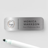 Modern Name, Logo und Titel Namensschild (Beispiel)