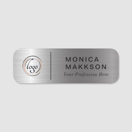 Modern Name, Logo und Titel Namensschild (Vorderseite)
