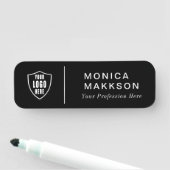 Modern Name, Logo und Titel Namensschild (Beispiel)