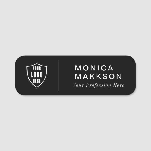 Modern Name, Logo und Titel Namensschild (Vorderseite)