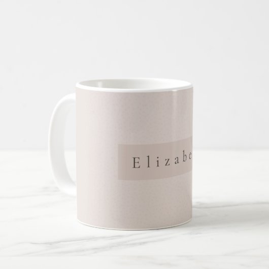 Modern Name Mug Kaffeetasse (Vorderseite Links)