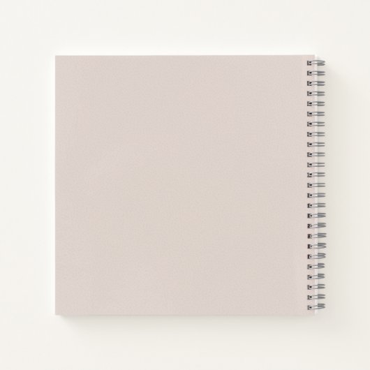 Modern Name Notebook Notizblock (Rückseite)