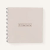 Modern Name Notebook Notizblock (Vorderseite)