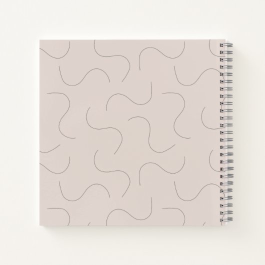 Modern Name Notebook Notizblock (Rückseite)