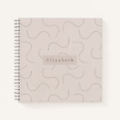 Modern Name Notebook Notizblock (Vorderseite)